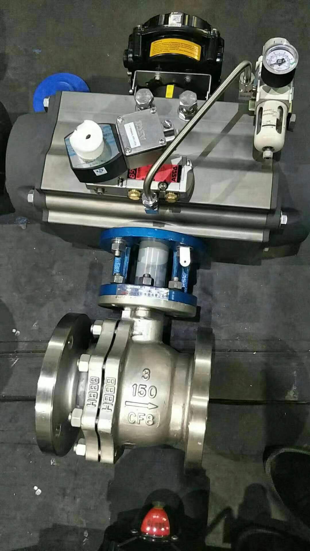 气动V型球阀,气动V型调节球阀